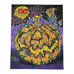 “Season of the Witch” Authentic Painting by Artist PizzaGoat- signed 16” x 20”